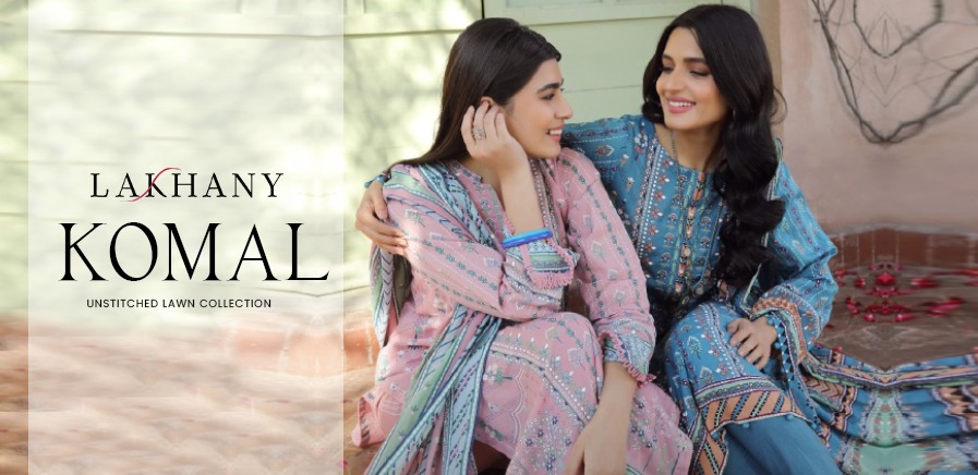 KOMAL UNSTITCHED LAWN BY LAKHANY