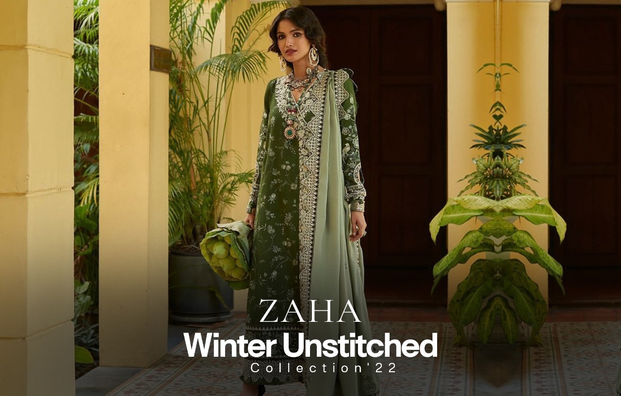 Zaha Winter Unstitched Collection'22