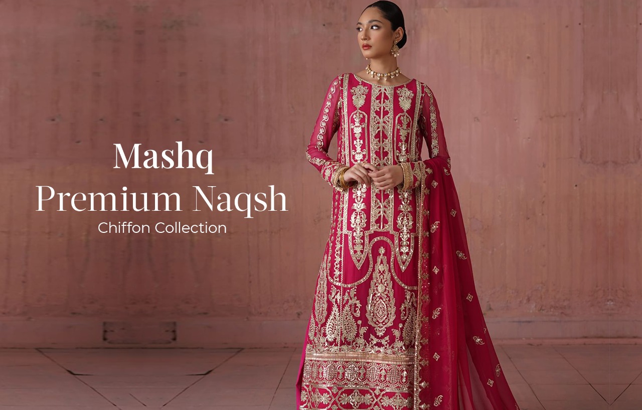 Mashq Premium Naqsh Chiffon Collection